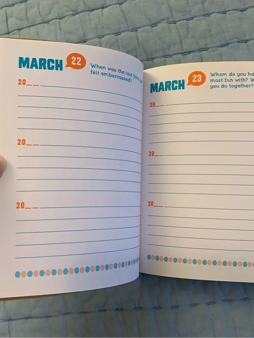 Q&A A Day for Kids Three-Year Journal by — Teal & Orange